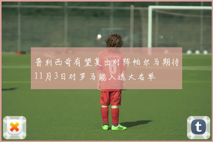 普利西奇有望复出对阵帕尔马期待11月3日对罗马能入选大名单
